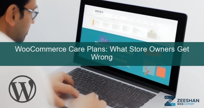 WooCommerce care plan dashboard showing website security and performance checks