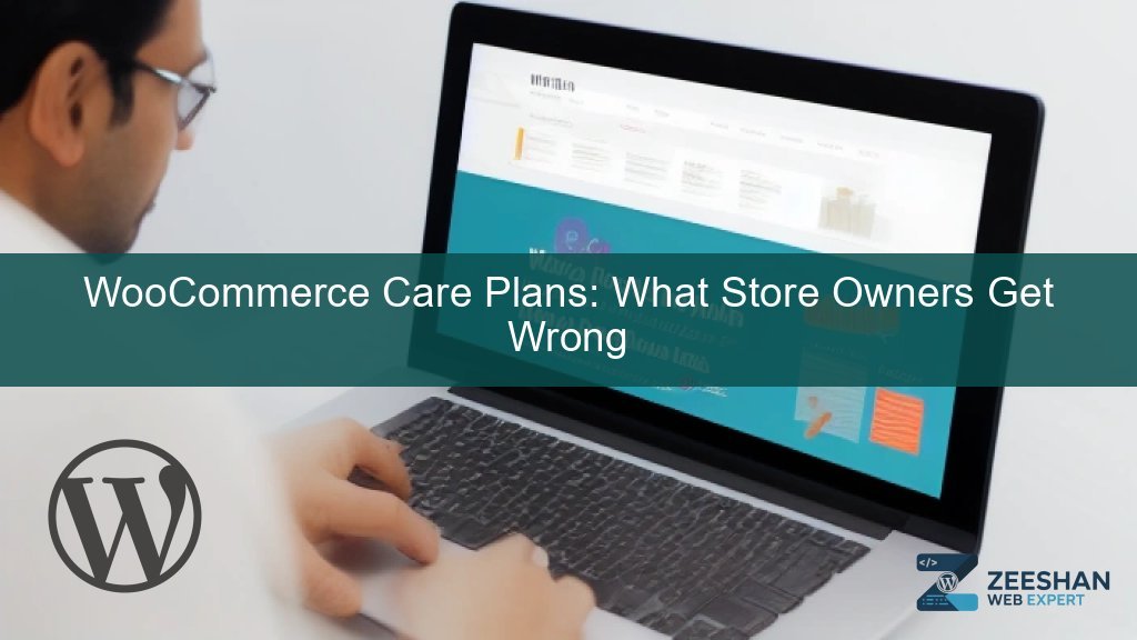 WooCommerce care plan dashboard showing website security and performance checks