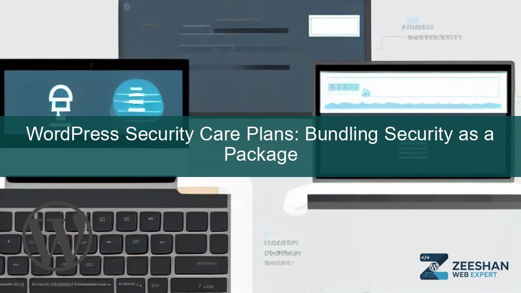 WordPress security care plan dashboard showing website security and performance checks